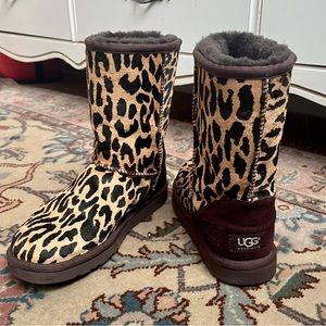 Leopard Print Ugg Boots. Like NEW